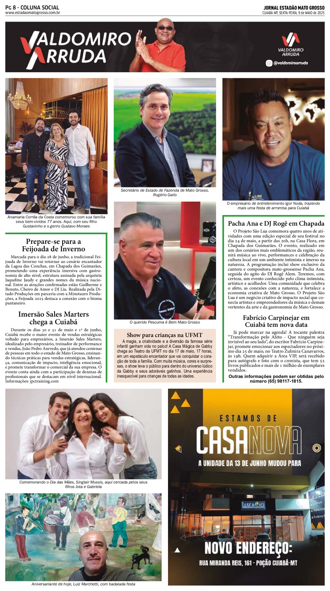 Coluna Social: 09-05-2025