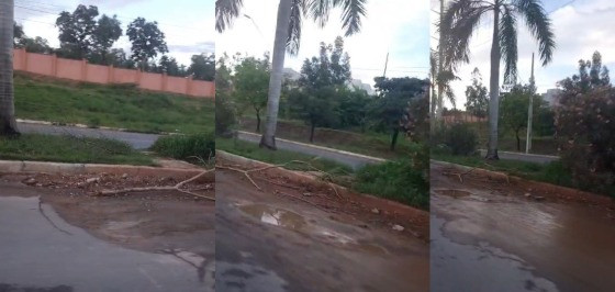 Buraco dificulta o trânsito na Avenida das Torres