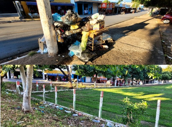 Falta de coleta de lixo no bairro Pedregal