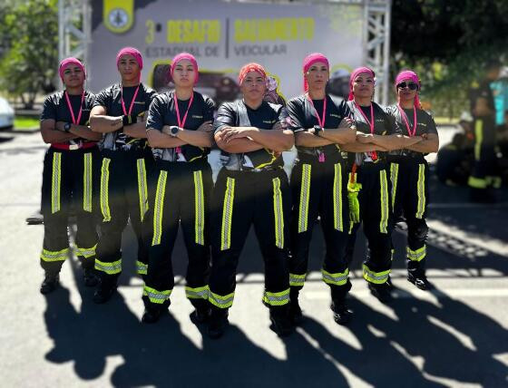 Composta por sete bombeiras militares, a equipe Rescue Fem participou pela primeira vez da competição em MT