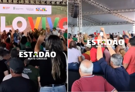 chegada de lula - palco cv