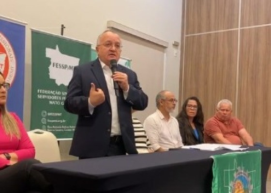 PEDRO TAQUES DISCURSANDO EM COLETIVA DE IMPRENSA 28052025