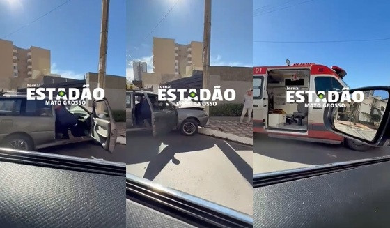 carro bate em poste