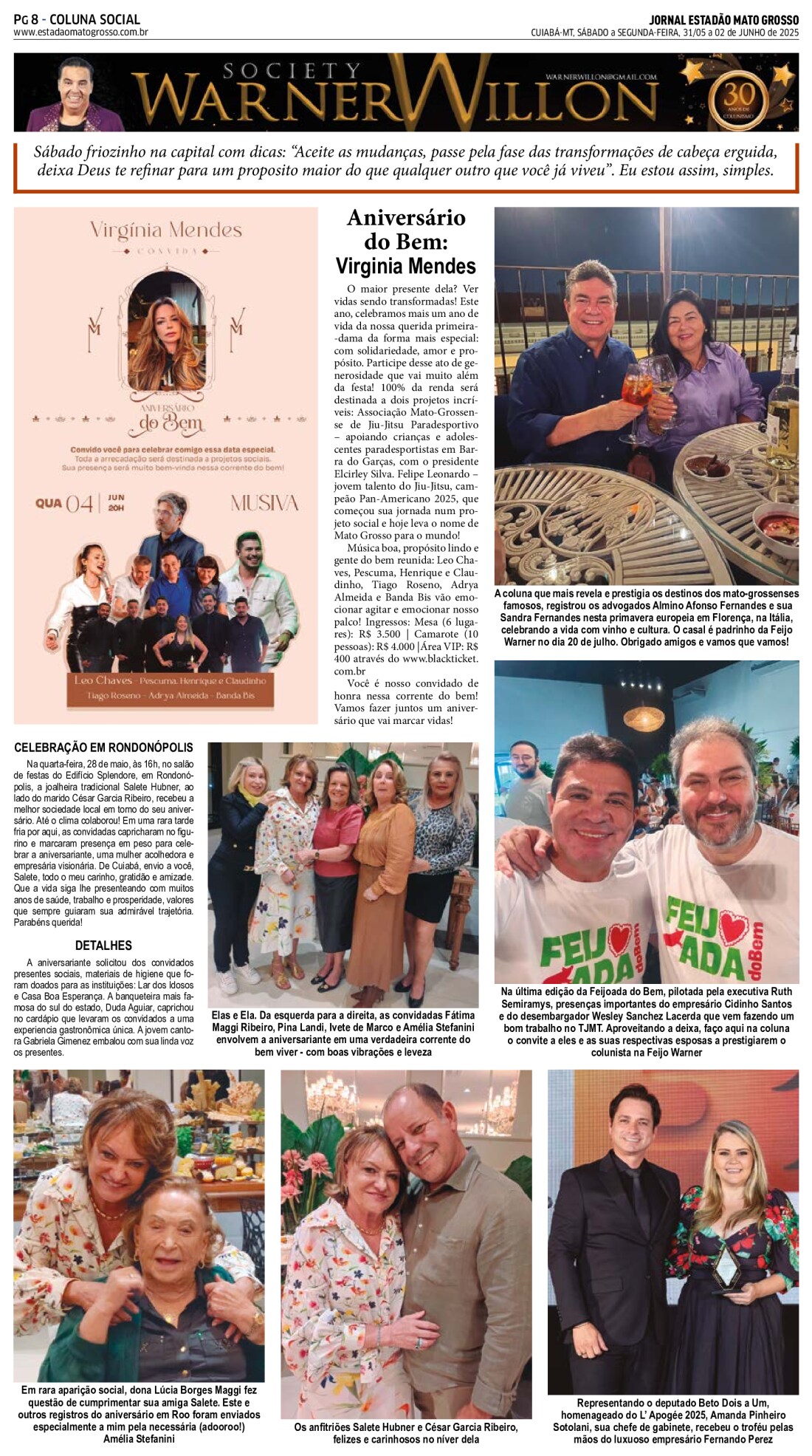 Coluna Social: 31-05-2025