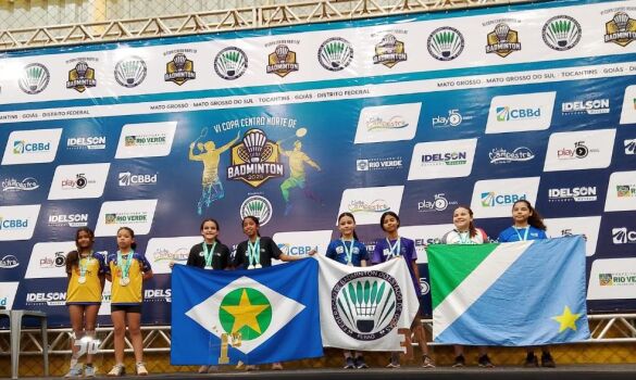 Delegação da Unemat se destaca no Badminton e conquista 16 medalhas em competição com cinco Estados