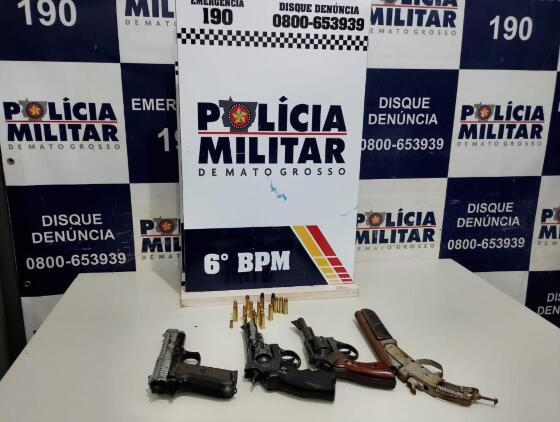 armas apreendidas Cáceres 