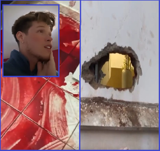 Influenciador teve o quarto invadido e ficou sob a mira de uma arma