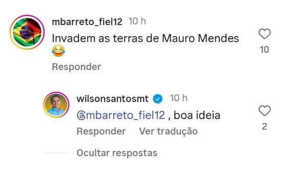 Comentário Wilson Santos