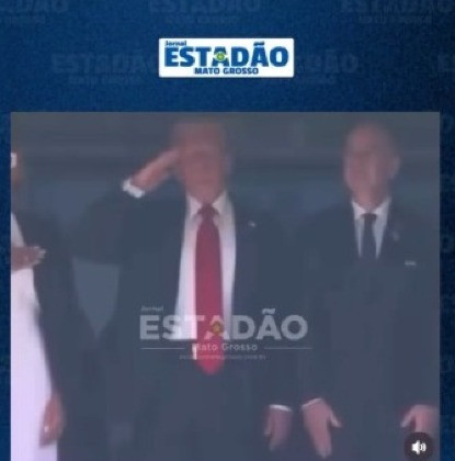 Durante apresentação 