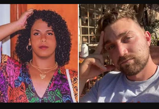 Carmen de Oliveira Alves e o namorado Marcos Yuri Amorim