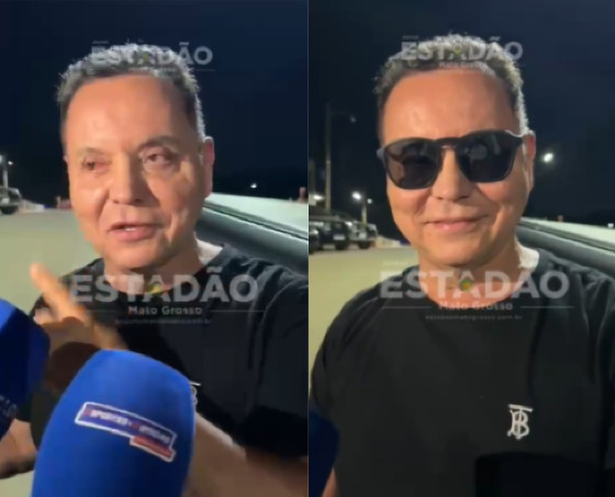 Botelho aparece de óculos escuros e diz estar em recuperação de cirurgia