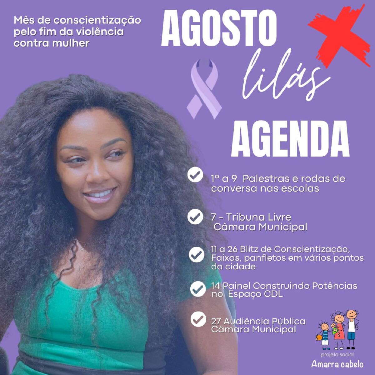 Agenda amarra cabelo