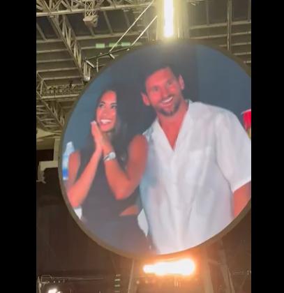 Messi em show de Coldplay