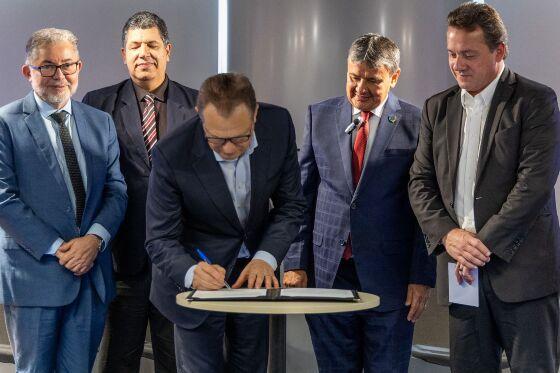 O acordo da JBS com o governo federal foi celebrado na sede da JBS, em São Paulo (SP). Créditos