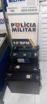 Baterias foram recuperadas por militares do 10º Batalhão 
